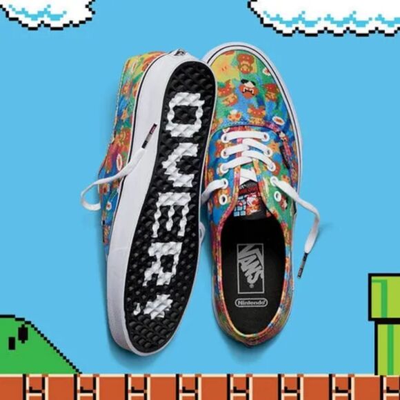 RARE!! VANS x Nintendo 'Super Mario Bros.' Tie-Dye Sneakers - Picture 1 of 11
